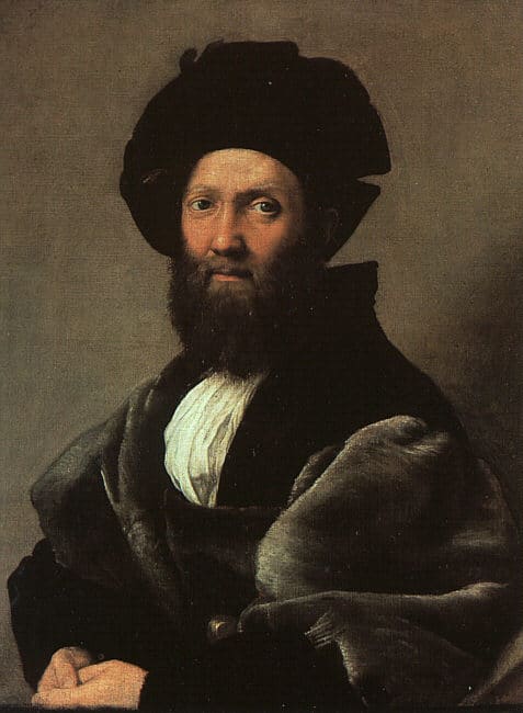 A Sprezzatura-inspired painting of a bearded man with a hat, worthy of praise.